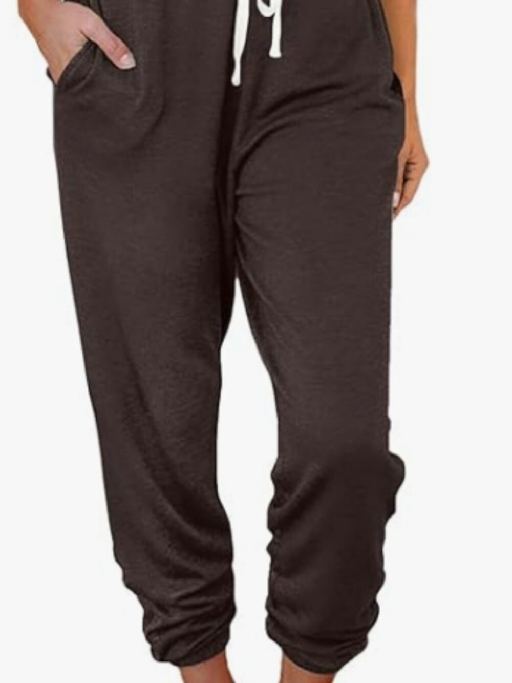 Women‘s High-Waisted Sweatpants with Pockets, Loose Lounge & Pajama Pants - med